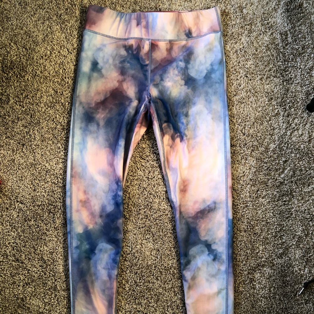 Cotton candy yoga pants